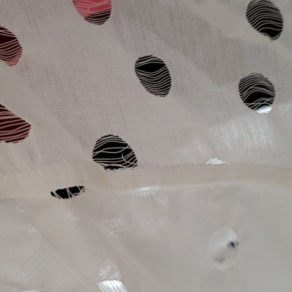 VTG 80s 90s Equipment Made In France Cotton Sheer Polka Dot Shirt - Picture 10 of 16